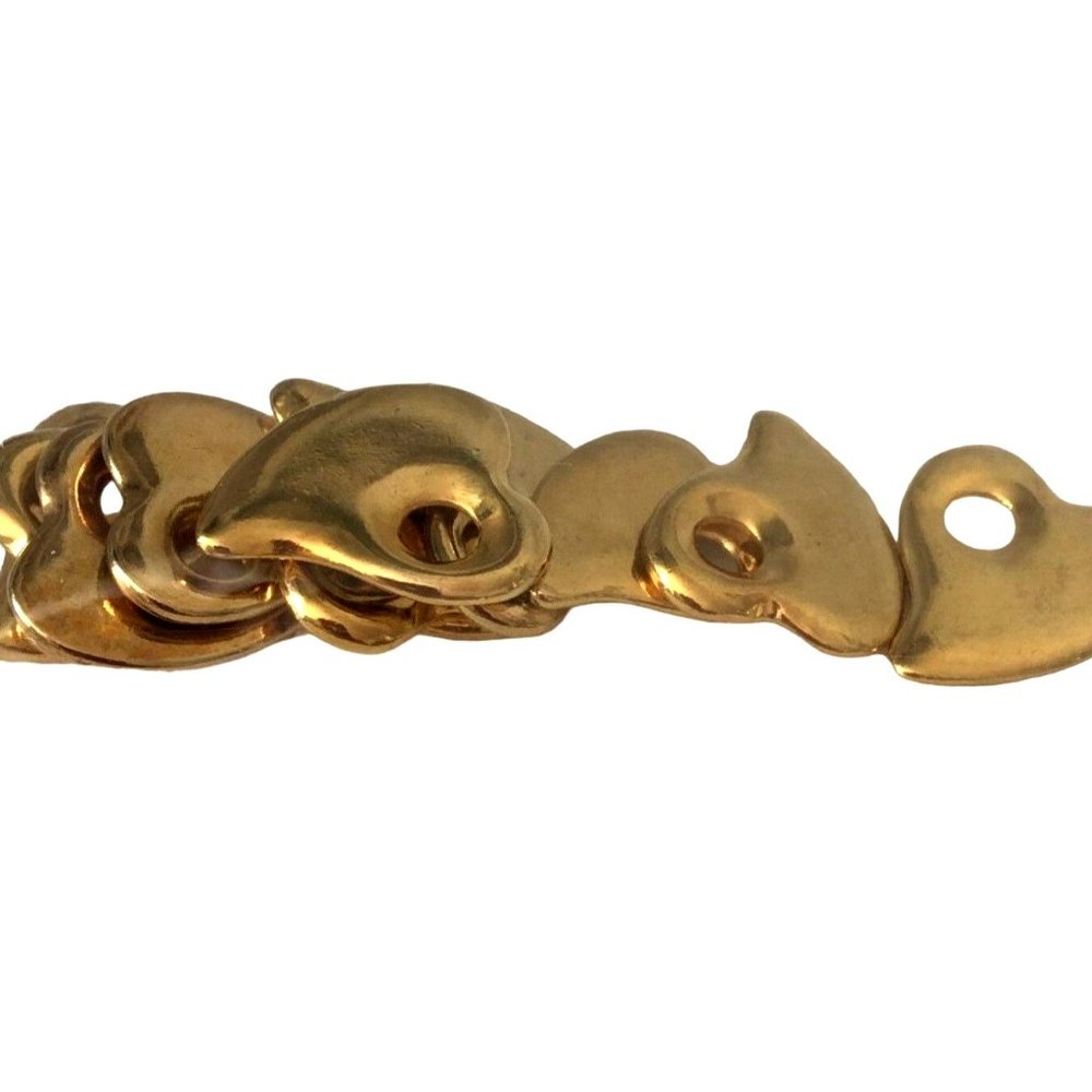 Shiny Gold Heart Charm-Wholesale - Bulk -25 Pcs Jewelry Making -High-Quality